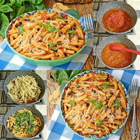 Domatesli Fesleğenli Makarna